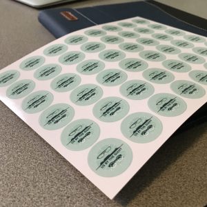 Us by The Giant Custom 1inch round stickers
